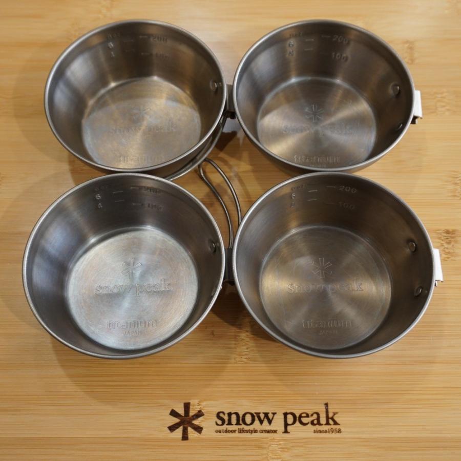 スノーピーク（snowpeak） チタン ワッパーカップ SMG-002 4個セット シェラカップ 食器 調理器具 廃盤 希少  :cv000495:canvas - 通販 - Yahoo!ショッピング
