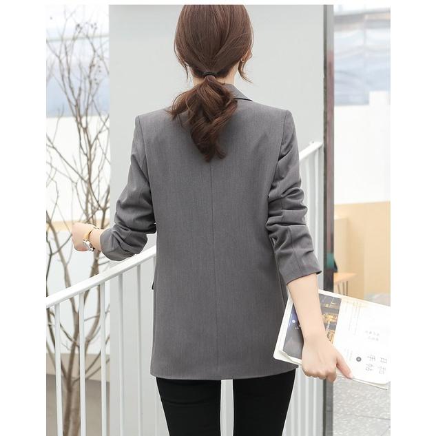 アウター レディース 秋 カジュアル ジャケット ワントーン シンプル 無地 スーツジャケット スーツカラー きれいめ こなれ感 長袖 ブラック グレー お出かけ 最も