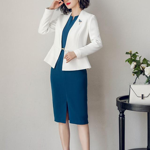 New限定品 スーツ レディース セレモニースーツ 春 秋 冬 セットアップ ツーピース ノーカラージャケット ワンピース ひざ丈 無地 上品 きれいめ お呼ばれ パーティー 魅了 Www Novatronicsistemas Com