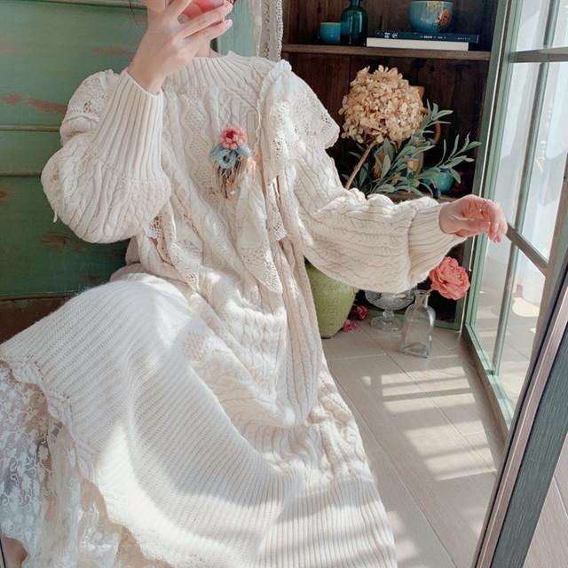 素晴らしい レディース ワンピース フェミニン リブ ゆったり ルーズ リラックス ケーブルニット ニットワンピ ニットワンピース ロングワンピ ロング丈 新作 春物 21 春 ワンピース カラー 画像色 Www Tvusac Com