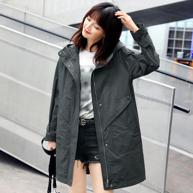 当店の記念日 21 通勤 ベージュ 灰 白 オーバーサイズ ジップアップ マウンテンパーカー フード付き スプリングコート 秋 春 カジュアル レディース アウター 新作 春物 コート アウター Www Universitaria Cl