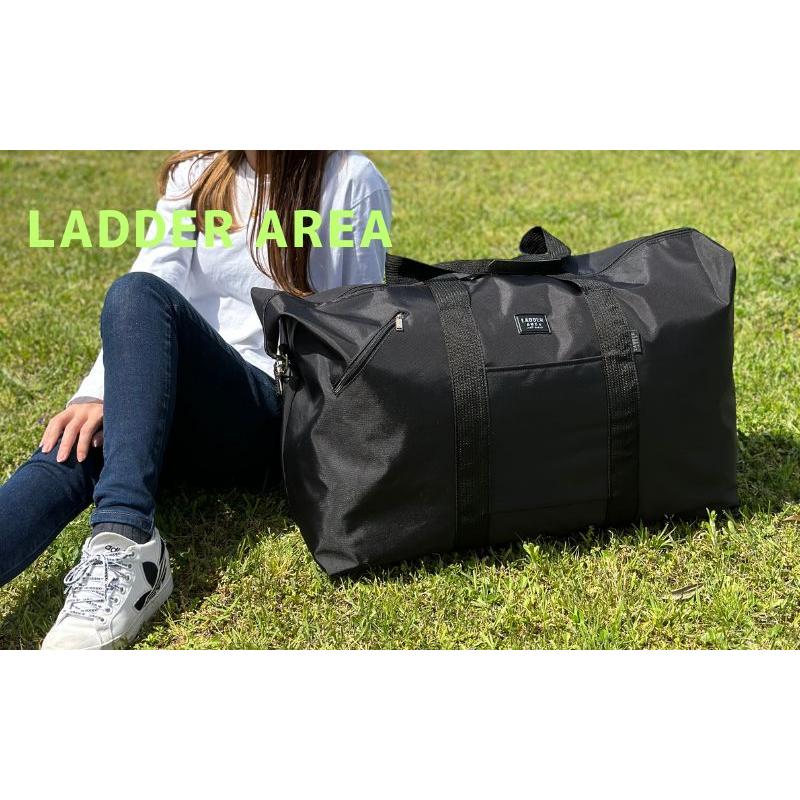ラダー エリア LADDER AREA 11196 ダッフル ボストン バッグ 特大 67×38×25cm 約72リットル ショルダーベルト付き 重量約890g 旅行用 着替え入れ ブラック | LADDER AREA | 01