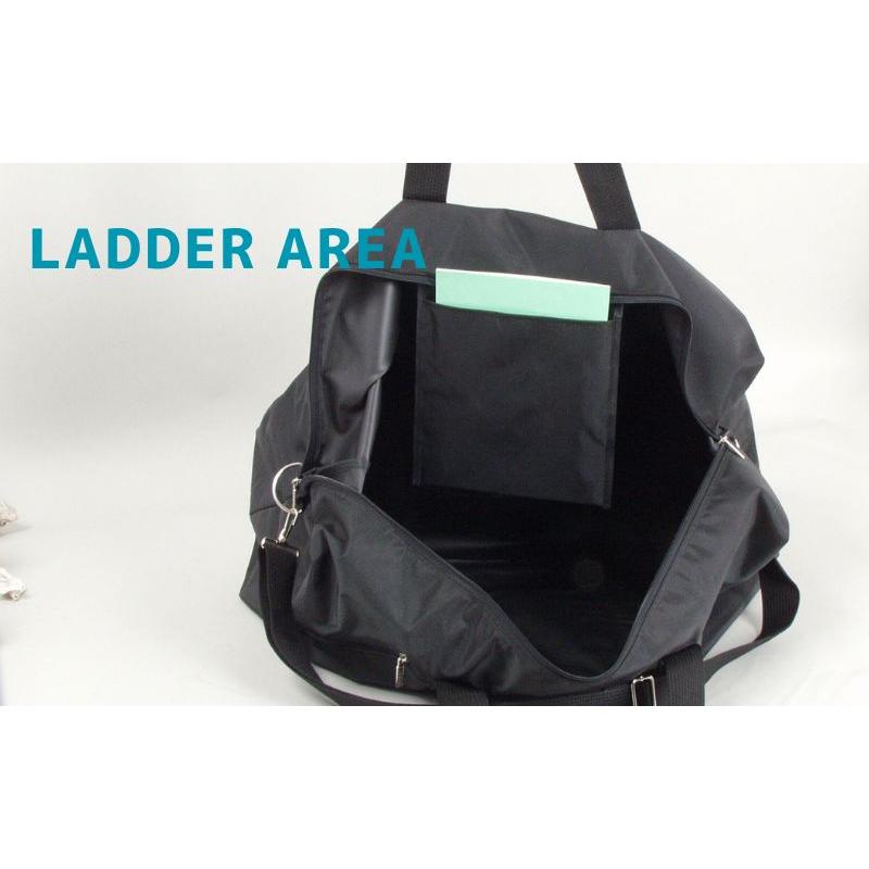 ラダー エリア LADDER AREA 11196 ダッフル ボストン バッグ 特大 67×38×25cm 約72リットル ショルダーベルト付き 重量約890g 旅行用 着替え入れ ブラック | LADDER AREA | 04