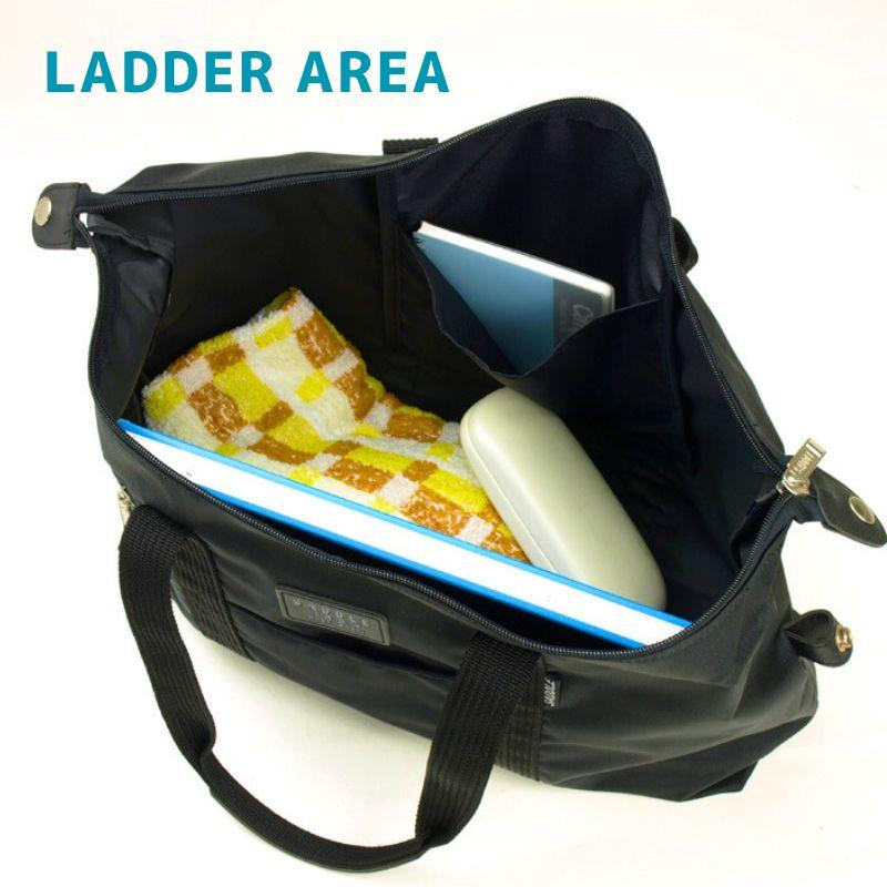 ラダー エリア LADDER AREA 11201 ダッフル ボストン バッグ 42×29×16cm 約23リットル ファスナーポケット 重量約340g 小旅行 着替え入れ かばん ブラック | LADDER AREA | 02