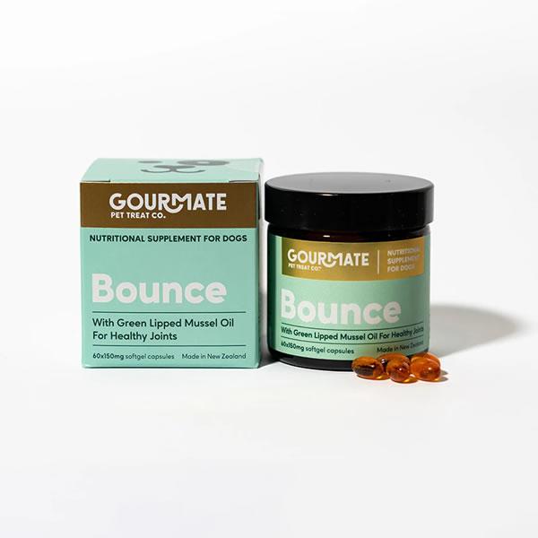 グルメイト GOURMATE Bounce/バウンス 関節・脳機能サポート＜ソフトカプセル＞ 150mg×60カプセル　犬猫用サプリメント | 