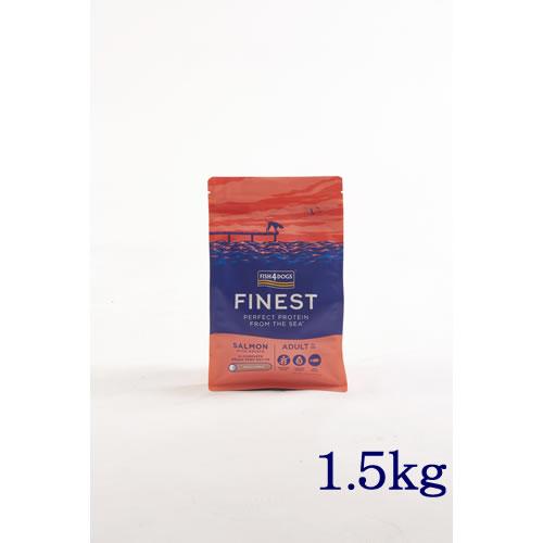 FISH4DOGS フィッシュ4 FINEST サーモン 小粒1.5kg 3袋 フィッシュ4ドッグ ファイネスト サーモン シニア 小粒