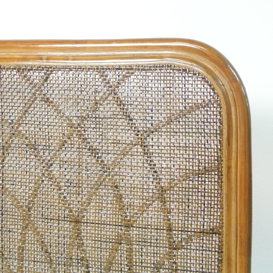 籐 ラタン 2連 衝立 ついたて スクリーン パーテーション 間仕切り