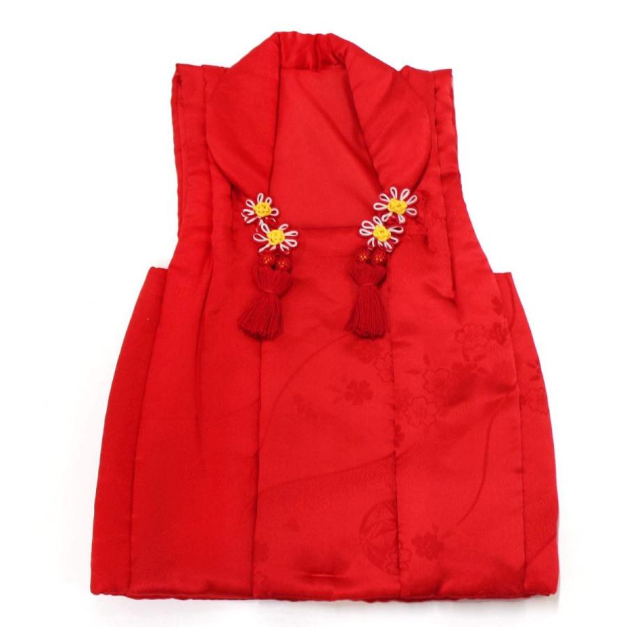 きもの京香 七五三 ３歳 被布 単品 正絹 赤 無地調 被布コート 子供被布 着丈46cm 女の子 柄おまかせ Rstheresia Com