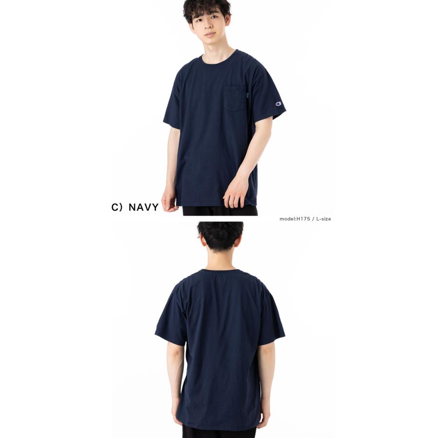 Champion チャンピオン 半袖Tシャツ ポケット付き : ONSPOTZ