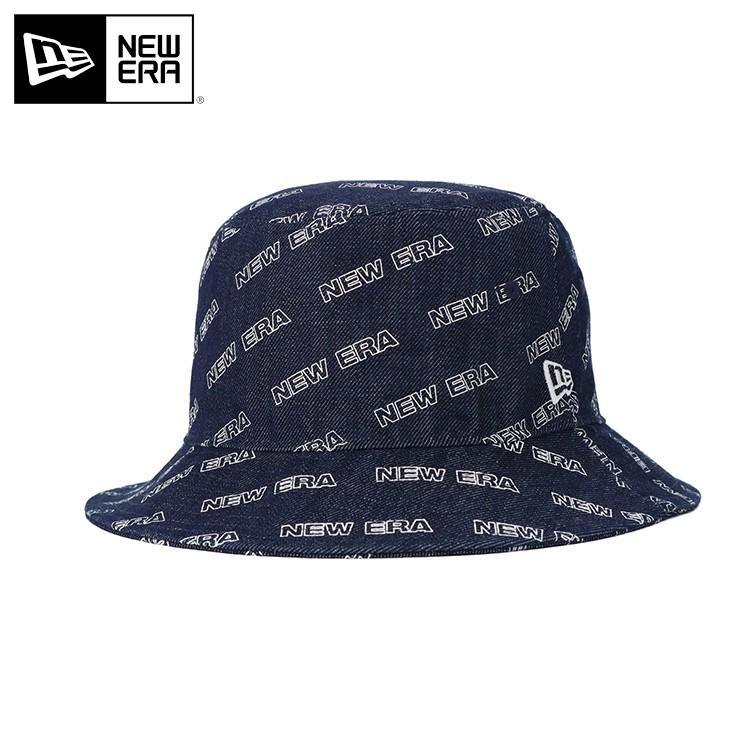 ニューエラ バケットハット Bucket 01 Word Mark インディゴデニム