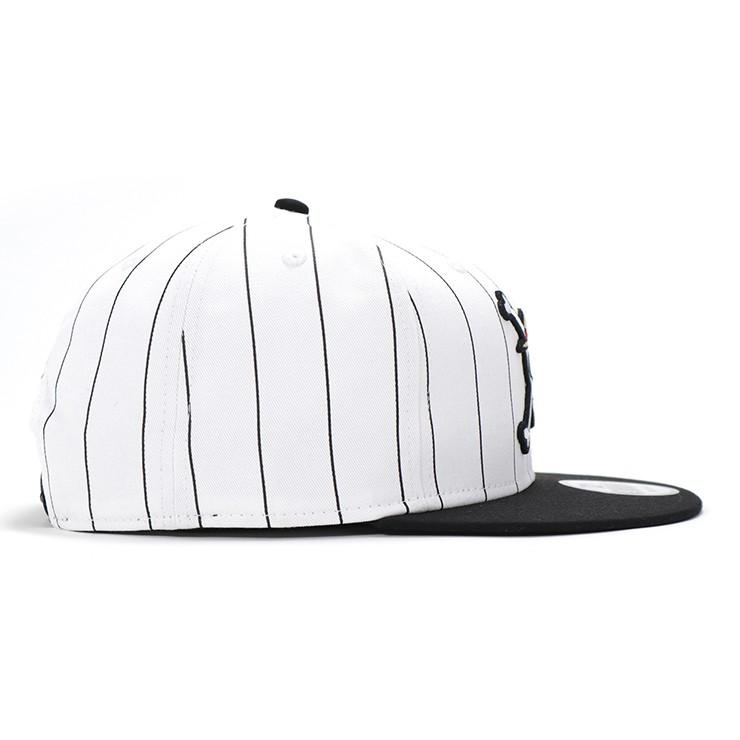 ニューエラ ワンピース コラボ キャップ 帽子 スナップバック 9fifty Lufy ホワイトストライププリント ブラック New Era One Piece メンズ 帽子屋オンスポッツ 通販 Paypayモール