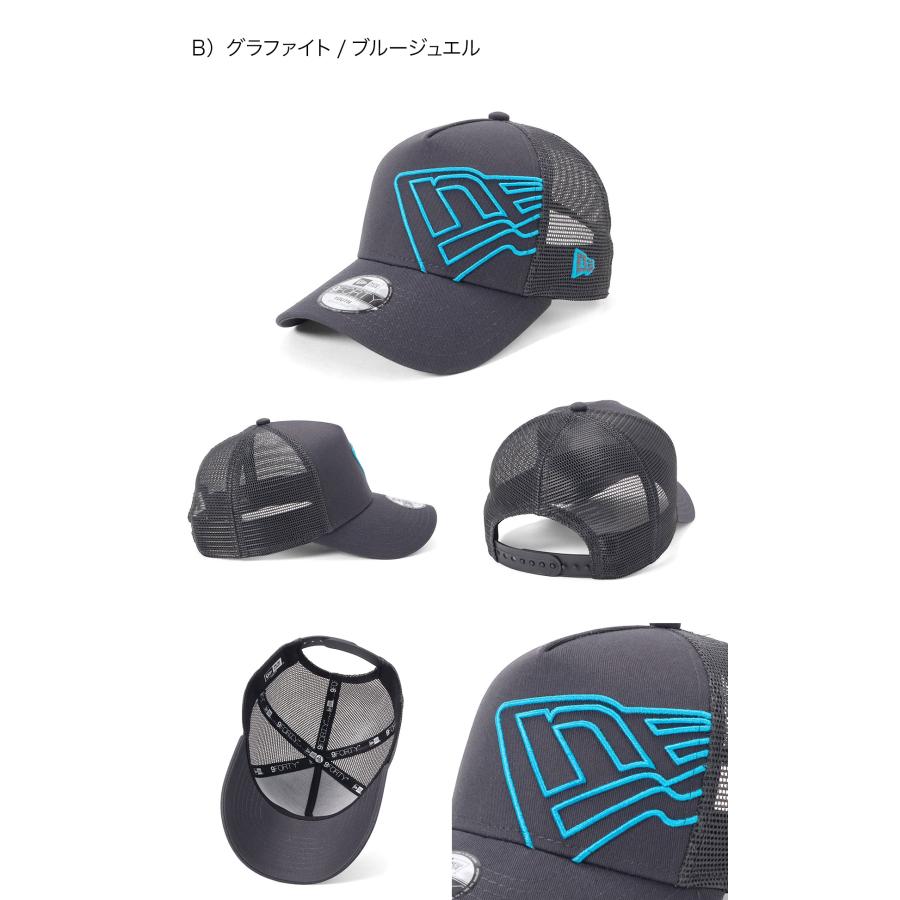 メッシュキャップ ブラック/ブルー NEW ERA（ニューエラ） ニューエラキッズ メッシュキャップ ズームロゴ