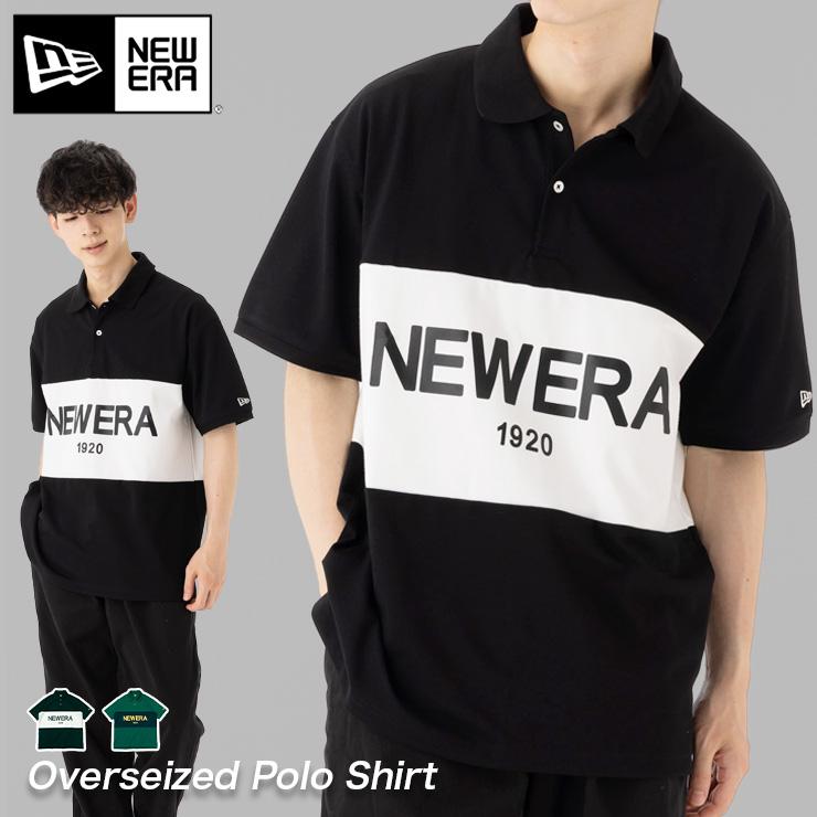 NEW ERA ニューエラ 半袖ポロシャツ オーバーサイズ ボーダー NEW ERA ニューエラ 半袖ポロシャツ オーバーサイズ ボーダー