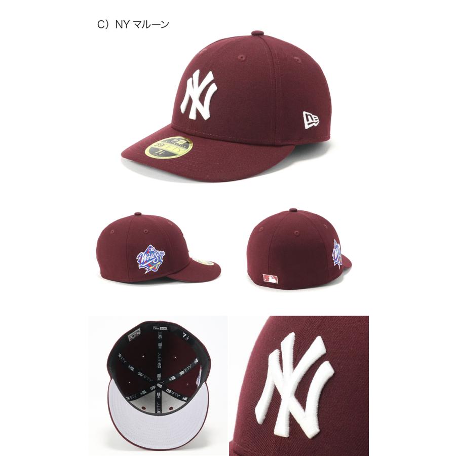 NEW ERA ニューエラ NY ロゴ 刺繡 ニューヨーク ヤンキース ベースボールキャップ キャップ 帽子 レッド 7 1/2 59.6cm 59FIFTY K-01 NEW ERA ニューエラ MLB Basic 59Fifty Cap On-Field 59Fifty Cap ベースボールキャップ