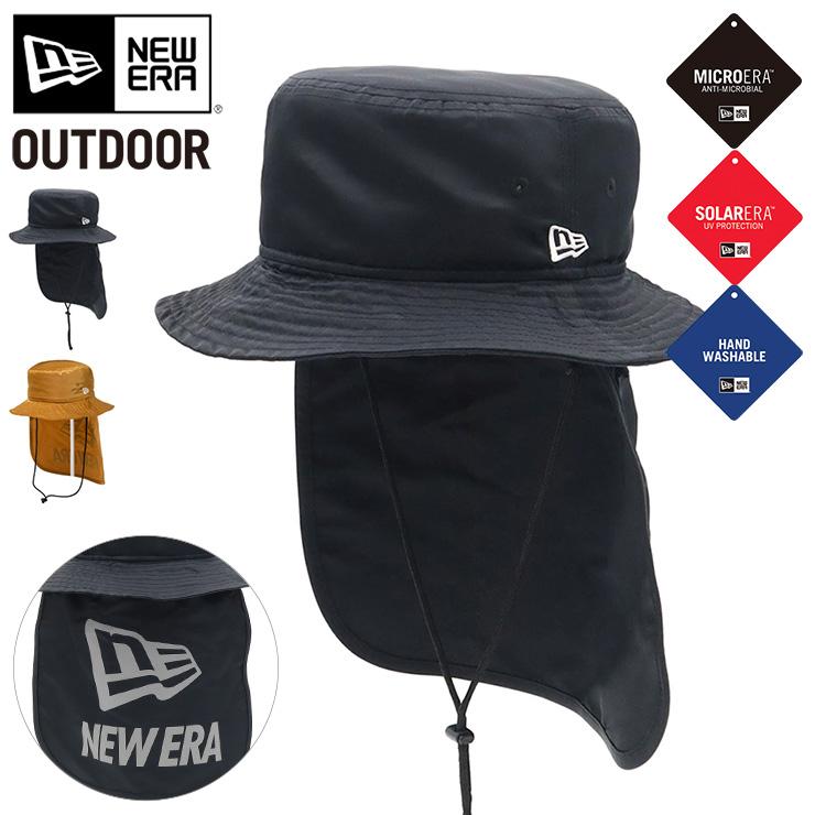 NEW ERA ニューエラ アウトドア バケットハット 日除け付き NEW ERA ニューエラ アウトドア バケットハット 日除け付き
