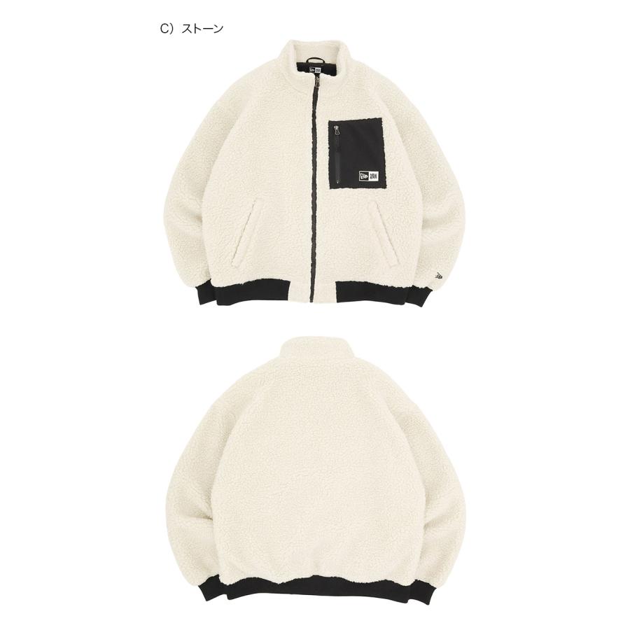 NEW ERA ニューエラ ボアジャケット BOXロゴ ONSPOTZ別注 NEW ERA ニューエラ ボアジャケット BOXロゴ ONSPOTZ別注