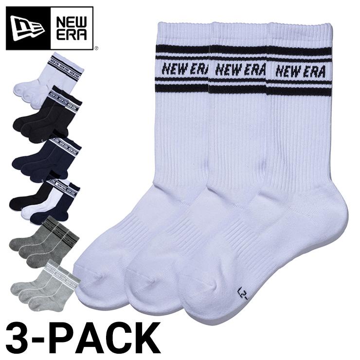 NEW ERA（ニューエラ） 靴下 クルーソックス 3個パック : ONSPOTZ