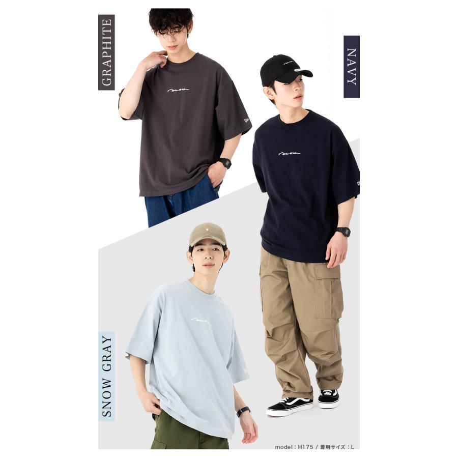 NEW ERA ニューエラ 半袖Tシャツ オーバーサイズ 手書き ONSPOTZ