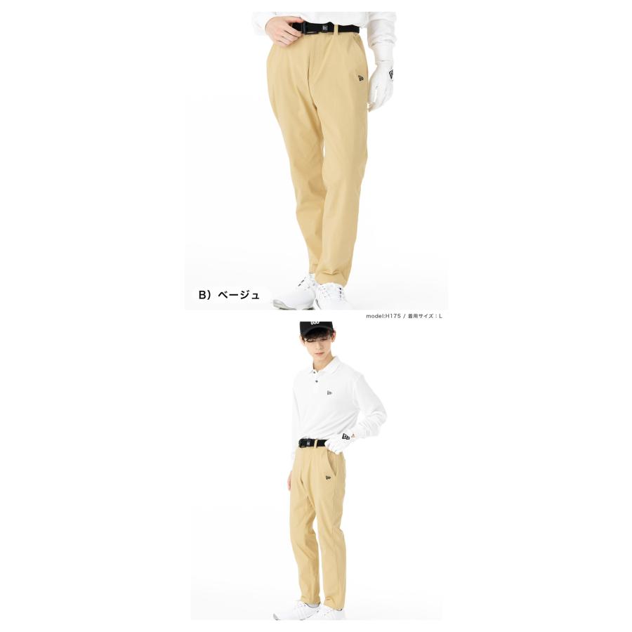 New Era ゴルフパンツ ベージュ　テーパードパンツ NEW ERA ニューエラ ゴルフ テーパードパンツ ストレッチ
