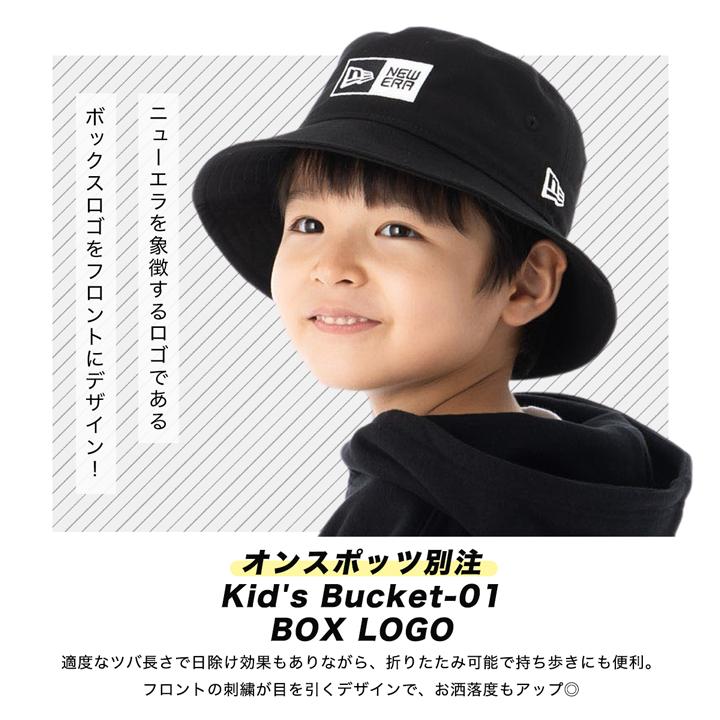 NEW ERA ニューエラキッズ バケットハット ボックスロゴ ONSPOTZ NEW ERA ニューエラキッズ バケットハット ボックスロゴ ONSPOTZ