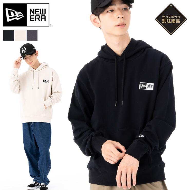 NEW ERA ニューエラ 長袖パーカー ボックスロゴ ONSPOTZ別注 NEW ERA ニューエラ 長袖パーカー ボックスロゴ ONSPOTZ別注