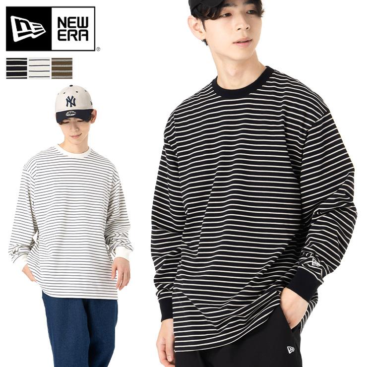 NEW ERA ニューエラ 長袖Tシャツ オーバーサイズ ボーダー NEW ERA ニューエラ 長袖Tシャツ オーバーサイズ ボーダー