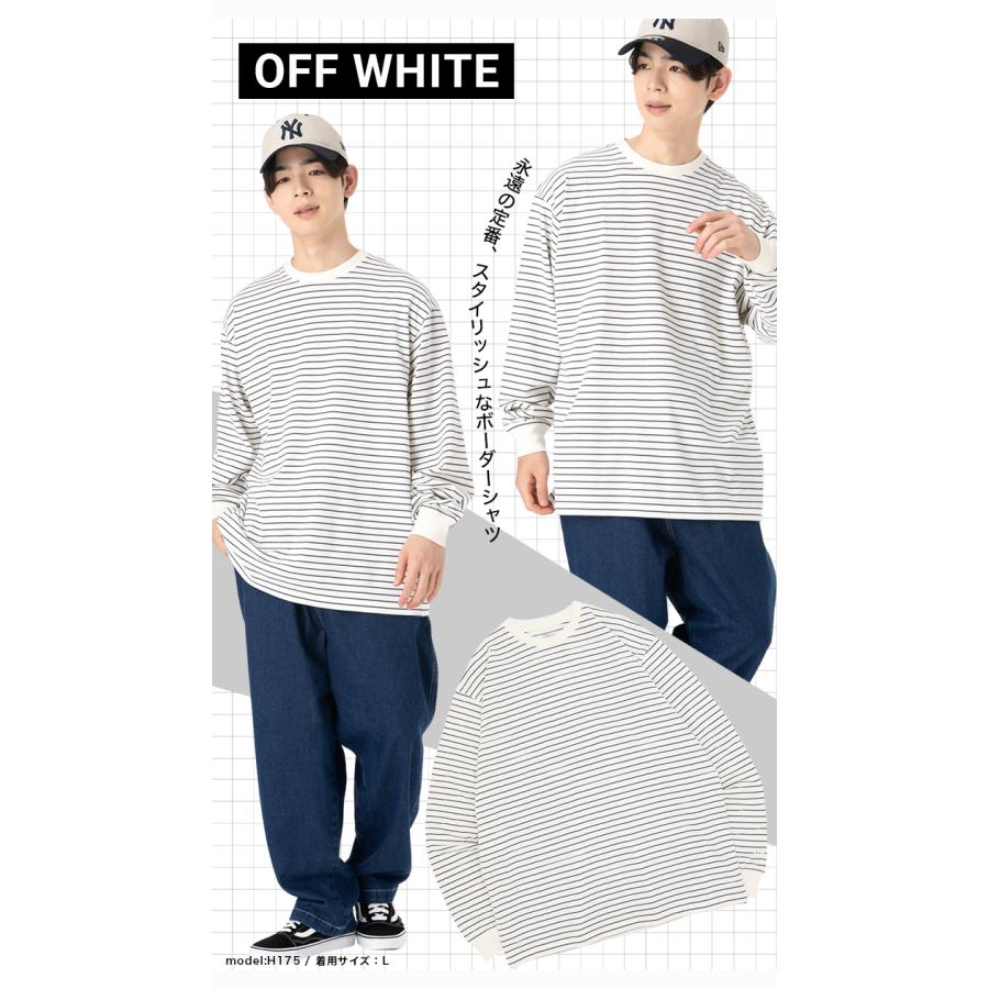 NEW ERA ニューエラ 長袖Tシャツ オーバーサイズ ボーダー NEW ERA ニューエラ 長袖Tシャツ オーバーサイズ ボーダー