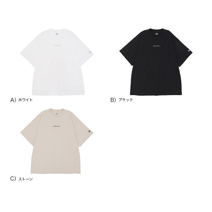 ニューエラ 半袖Tシャツ オーバーサイズ 手書き風ロゴ｜caponspotz｜02