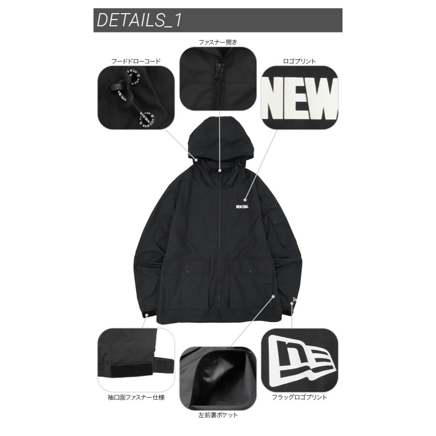 NEW ERA（ニューエラ） 韓国企画 ナイロン デタッチャブルジャケット