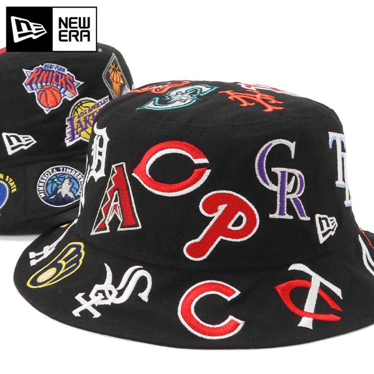 NEW ERA ニューエラ バケットハット MLB・NBA オールオーバー NEW ERA ニューエラ バケットハット MLB・NBA オールオーバー