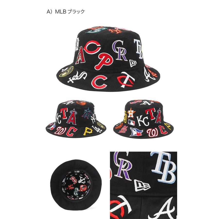 NEW ERA ニューエラ バケットハット MLB・NBA オールオーバー NEW ERA ニューエラ バケットハット MLB・NBA オールオーバー