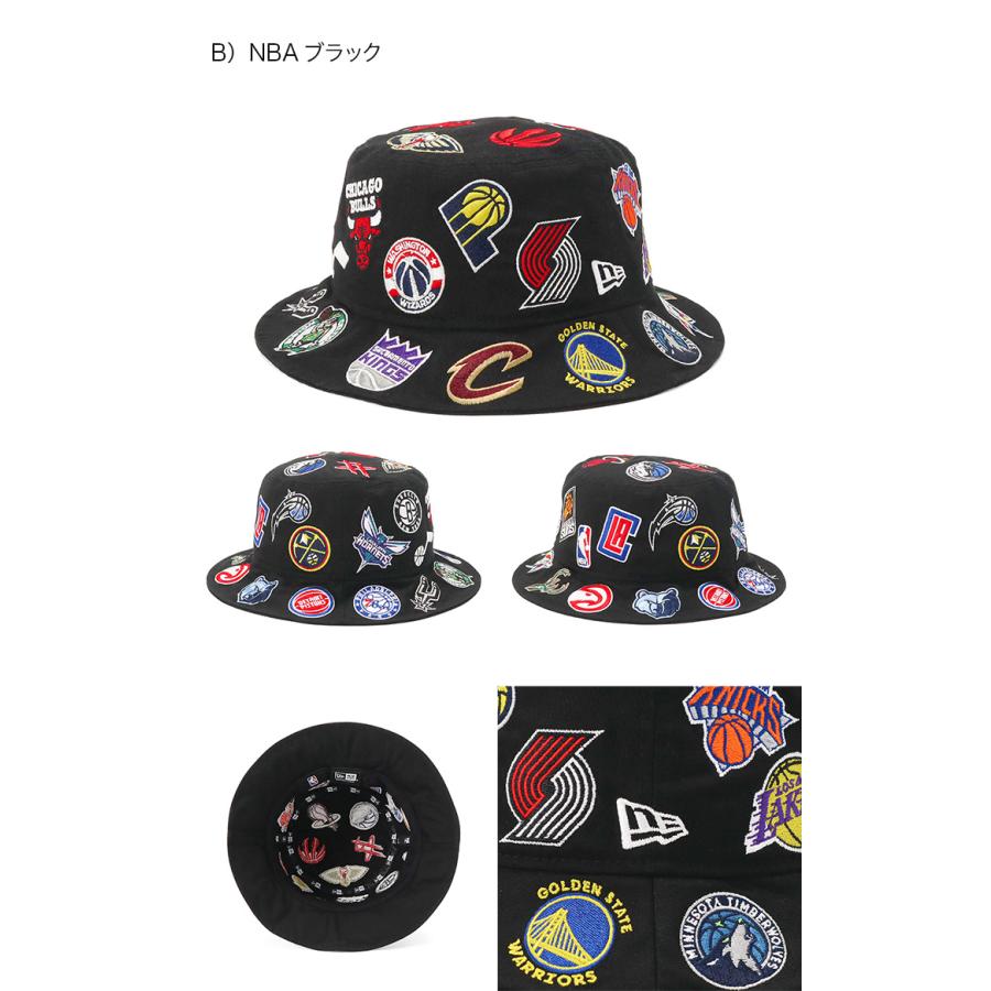 NEW ERA ニューエラ バケットハット MLB・NBA オールオーバー NEW ERA ニューエラ バケットハット MLB・NBA オールオーバー