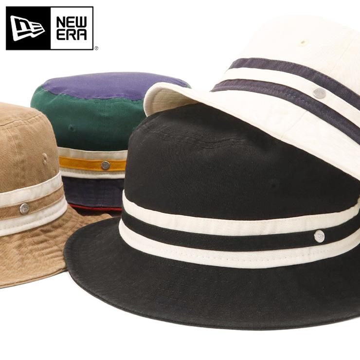 NEW ERA（ニューエラ） バケットハット ストライプバンド : ONSPOTZ