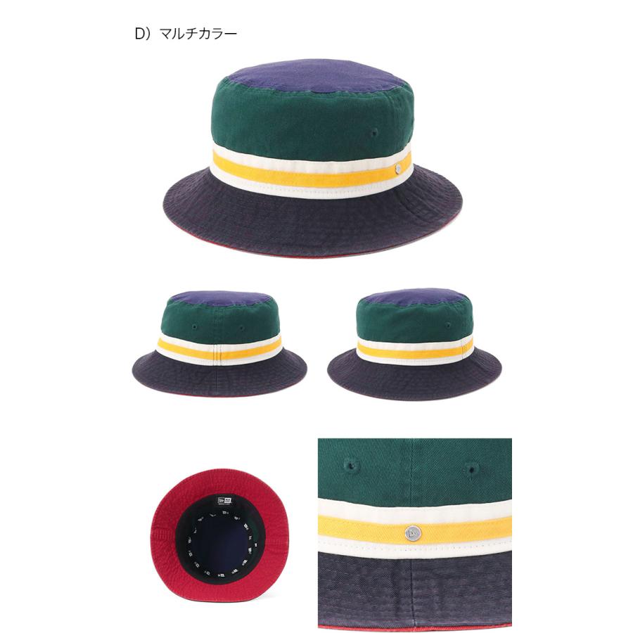 NEW ERA（ニューエラ） バケットハット ストライプバンド : ONSPOTZ