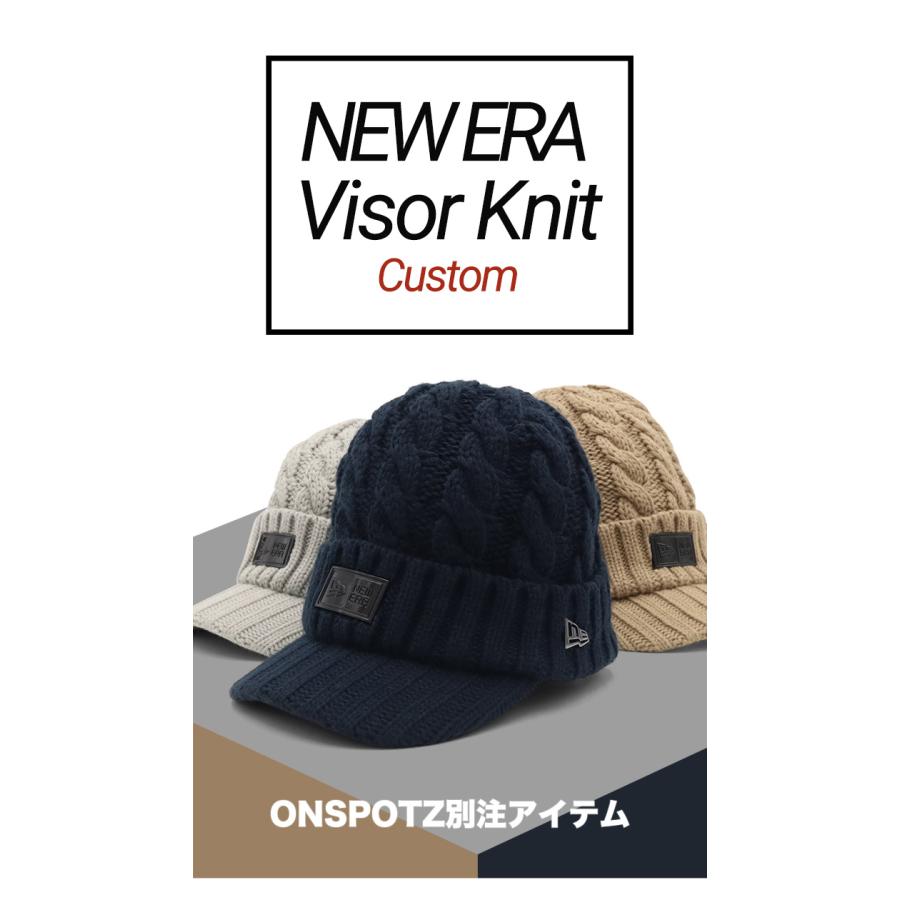 NEW ERA（ニューエラ） バイザー付きニット メタルプレート ONSPOTZ