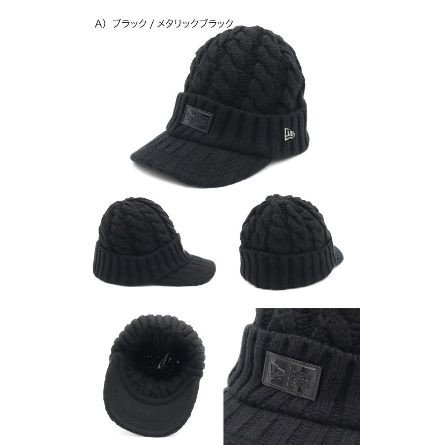 NEW ERA（ニューエラ） バイザー付きニット メタルプレート ONSPOTZ