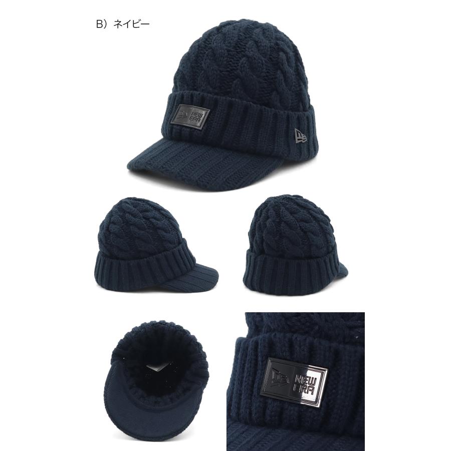 NEW ERA（ニューエラ） バイザー付きニット メタルプレート ONSPOTZ