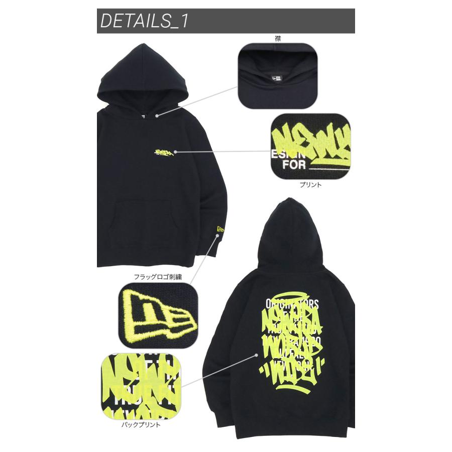 NEW ERA ニューエラキッズ 長袖パーカー グラフィティフーディー