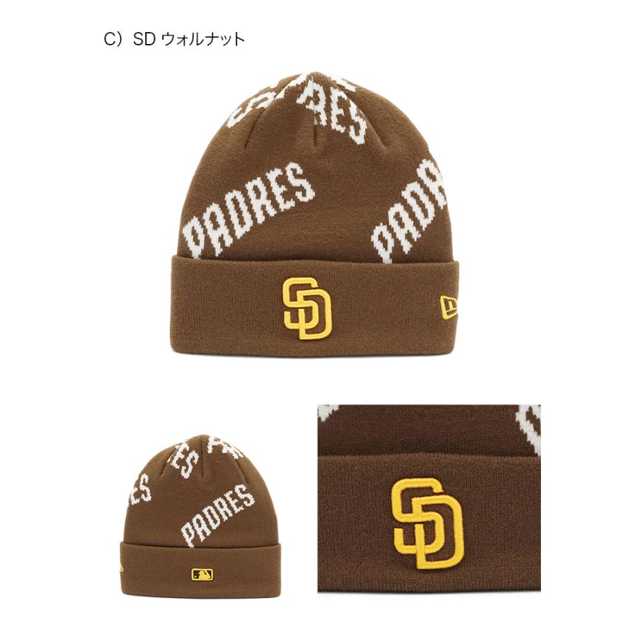 NEW ERA ニューエラニット帽 カフニット MLB オールオーバー NEW ERA ニューエラニット帽 カフニット MLB オールオーバー