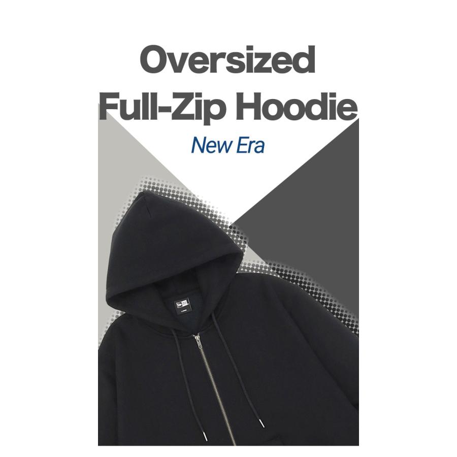 NEW ERA ニューエラ オーバーサイズフルジップ ボックスロゴ コットン