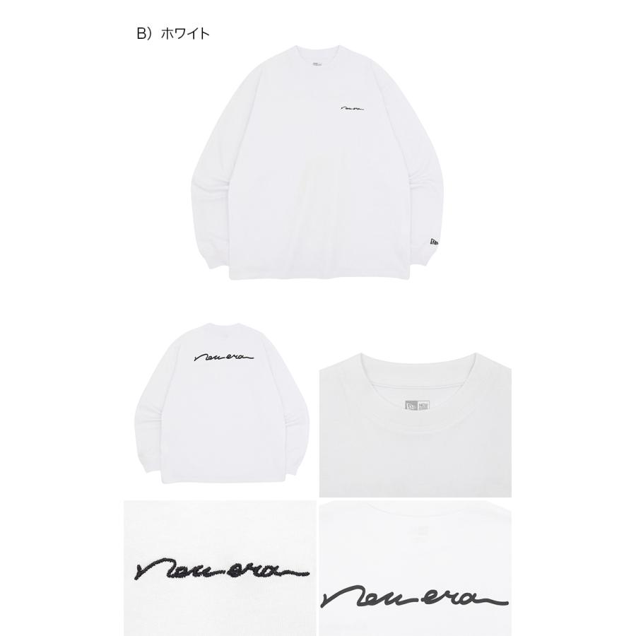 NEW ERA ニューエラ長袖Tシャツ ロンT 手書き風ロゴ ONSPOTZ別注