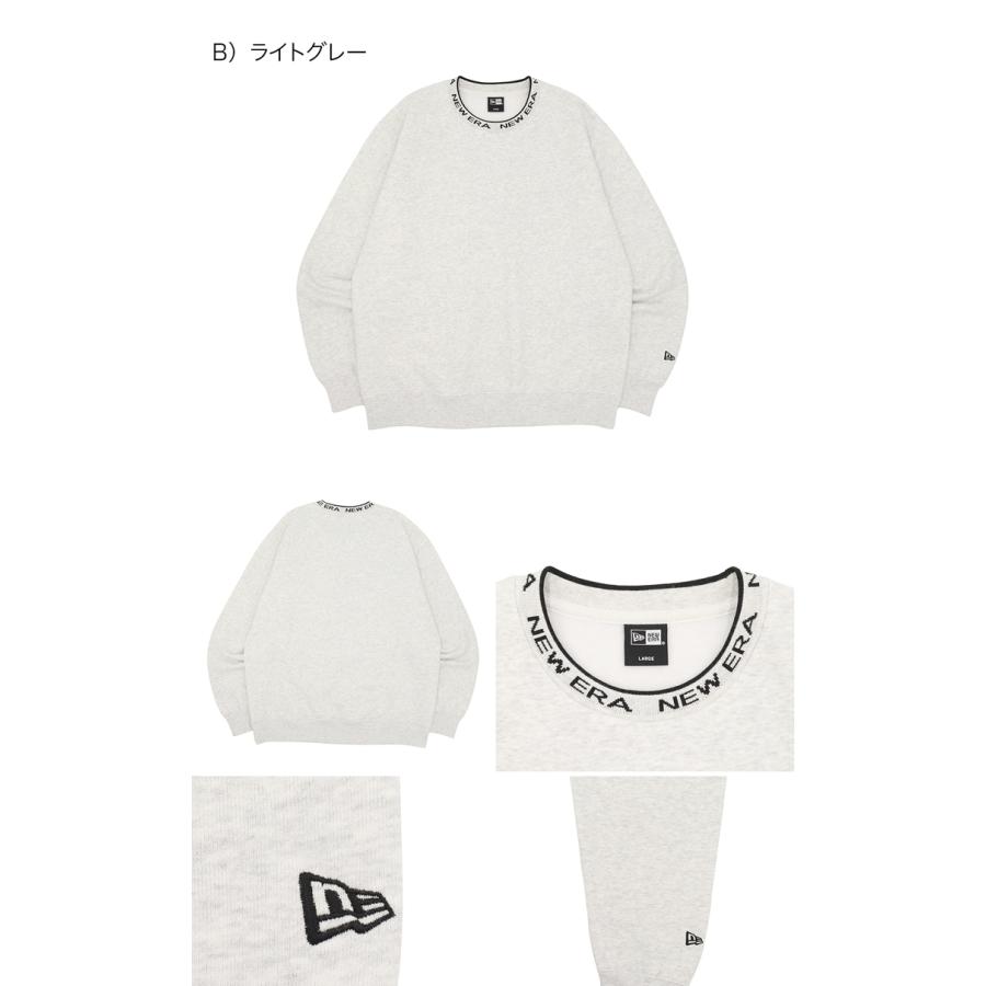 NEW ERA ニューエラ オーバーサイズ スウェットトレーナー 襟ぐり模様