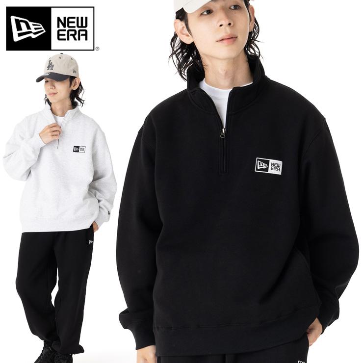 【新品未使用】Y’s NEWERA オーバーサイズ　ハーフジップ　ユニセックス NEW ERA ニューエラ オーバーサイズハーフジップ ボックスロゴ