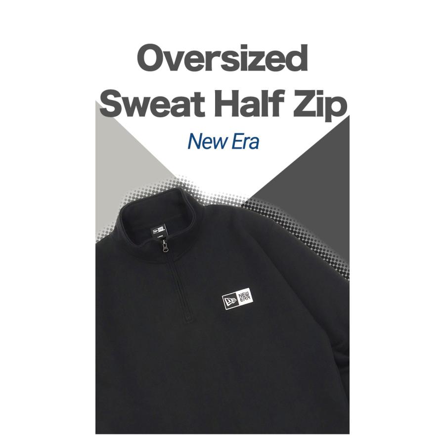 NEW ERA（ニューエラ） オーバーサイズハーフジップ ボックスロゴ