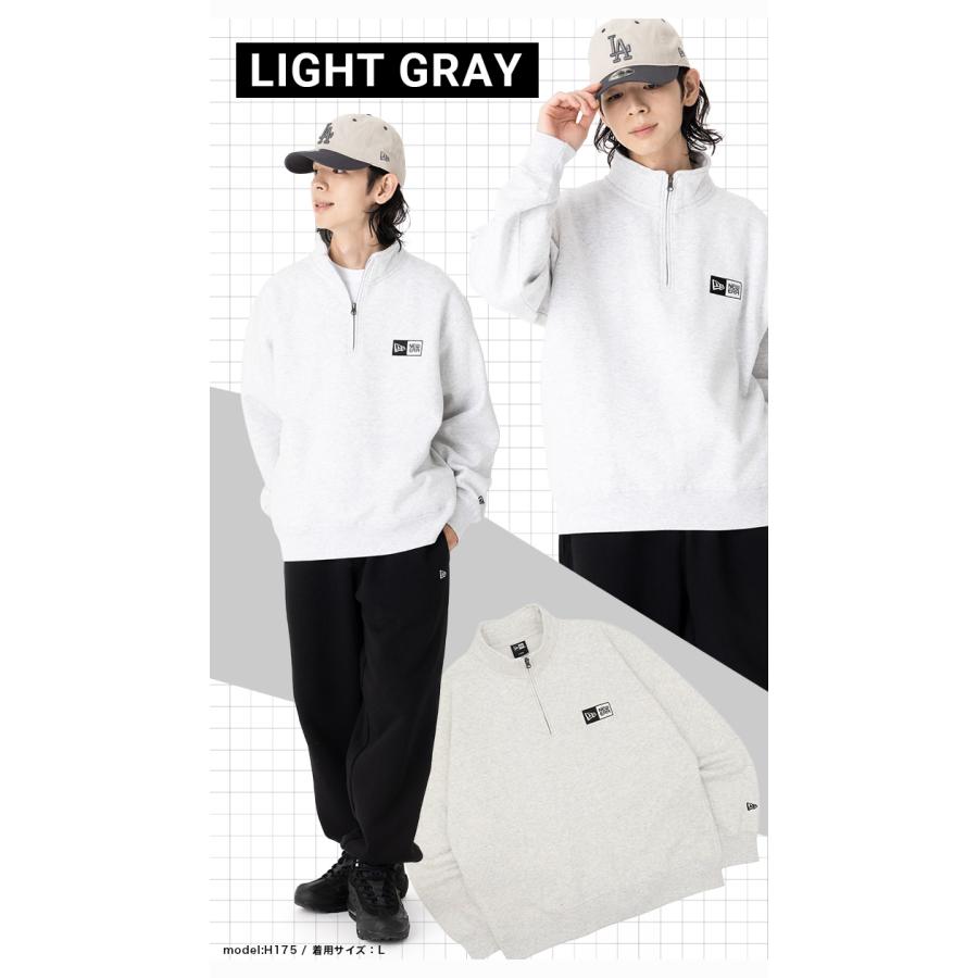 【新品未使用】Y’s NEWERA オーバーサイズ　ハーフジップ　ユニセックス NEW ERA ニューエラ オーバーサイズハーフジップ ボックスロゴ
