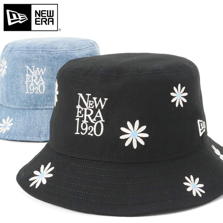 NEW ERA ニューエラ バケットハット FLOWEREMBROIDERY 花柄 NEW ERA ニューエラ バケットハット FLOWEREMBROIDERY 花柄