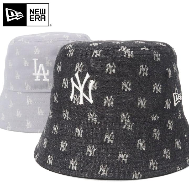 NEW ERA ニューエラ バケットハット MLB モノグラムジャカード