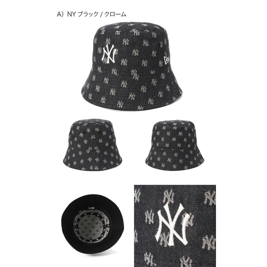 NEW ERA ニューエラ バケットハット MLB モノグラムジャカード