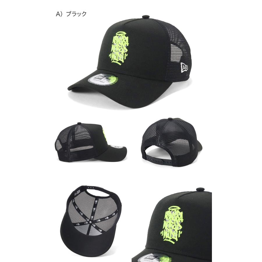 【人目を惹く見た目！】milestone メッシュキャップ ブラック NEW ERA ニューエラメッシュキャップ 9FORTYA-FRAME