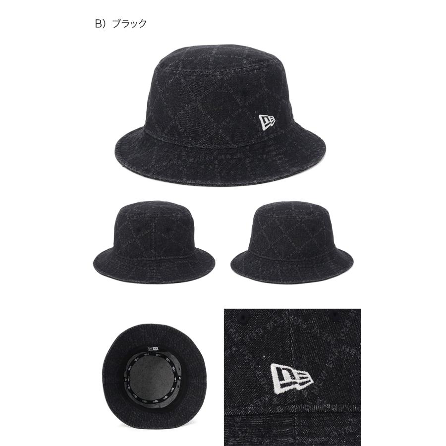 ANEW モノグラムパターン バケットハット 25SS】UNISEX デニムバケットハット インディゴ